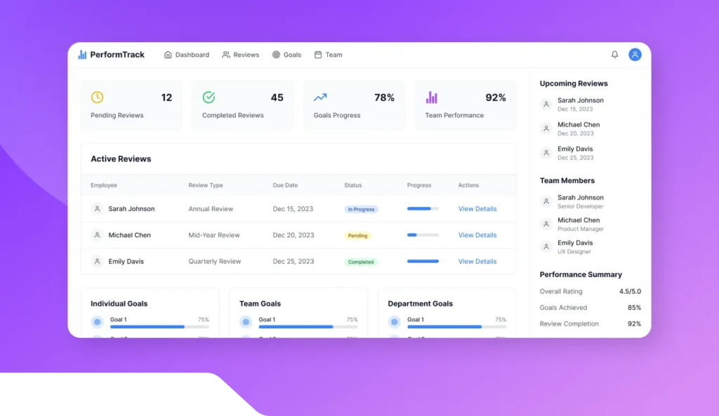 Performance Review Tracker