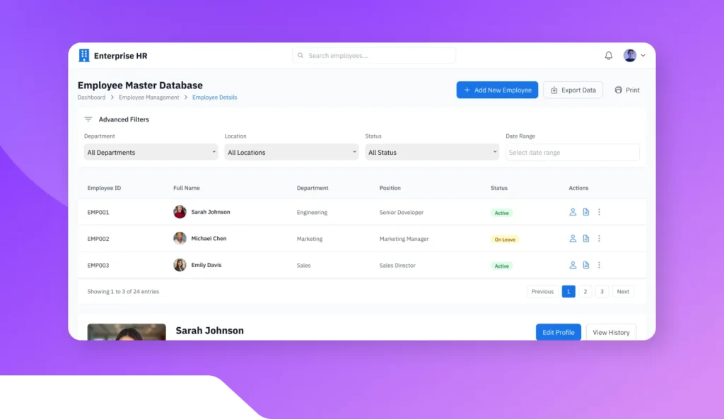 Employee Master Database
