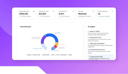 Investment Tracker Dashboard