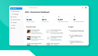 OCR + Summarizer Engine