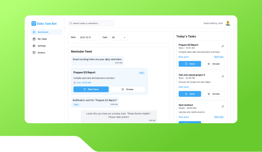 Daily Task Reminder Bot