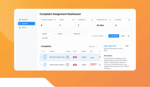 Complaint Assignment Tracker.