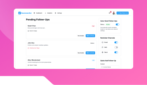 Follow-Up Reminder Bot