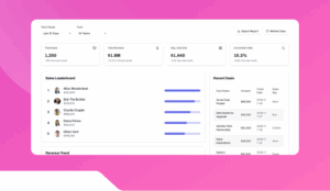 Sales Leaderboard Display Widget