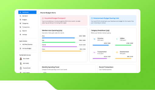 Family Expense Dashboard