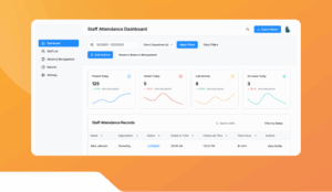 Staff Attendance Dashboard.