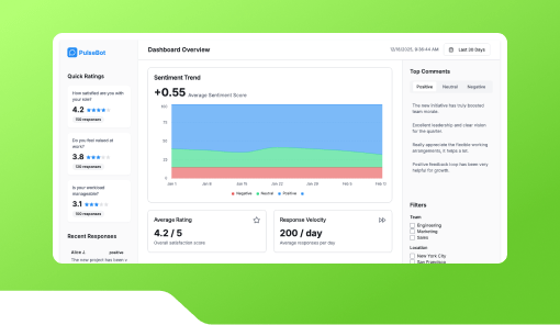 Employee Satisfaction Pulse Bot