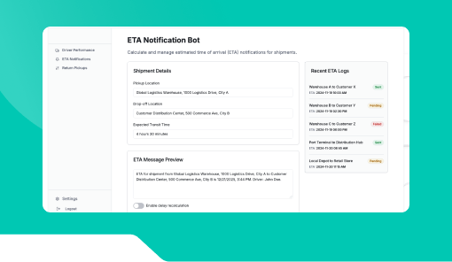 Customer ETA Notification Bot