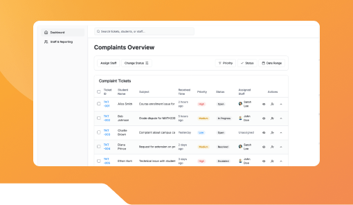 Student Complaint Tracker