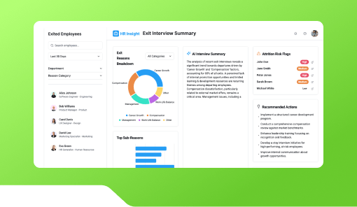 Exit Interview Summary Generator