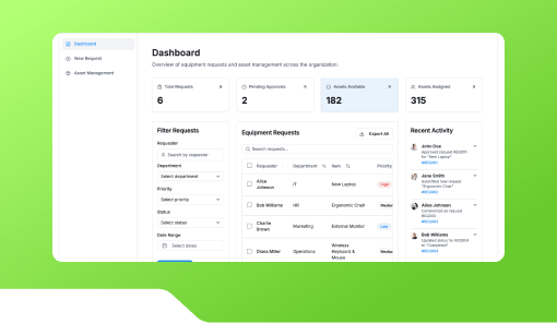 Equipment Request Workflow