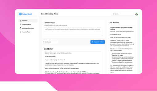 Follow-up Email Draft Generator