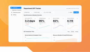 Department KPI Tracker.