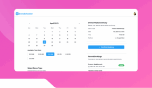 Product Demo Scheduler