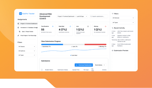 Assignment Upload Tracker Dashboard