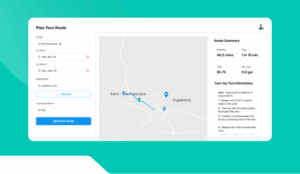 Route Planner Dashboard.