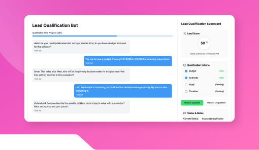 Lead Qualification Chatbot