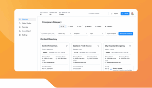 Disaster Response Contact Directory.