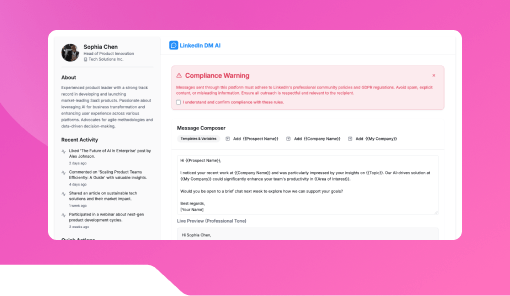AI Response Generator for LinkedIn DMs