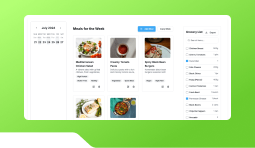 Meal Planner & Grocery List Assistant