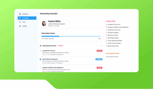 Employee Onboarding Checklist Dashboard.
