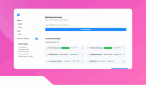 Social Hashtag Recommendation Tool