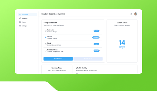 Fitness Routine Tracker