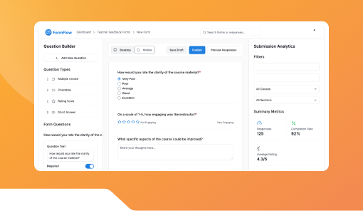Teacher Feedback Collector Form