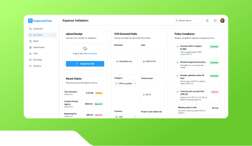 Expense Reimbursement Form Validator