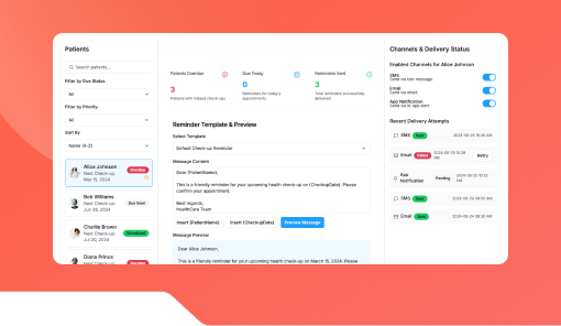 Bot Check In Health Check-up Reminder Bot for Patient Engagement