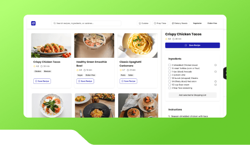 Recipe Search & Ingredient Substituter