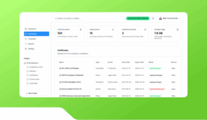 Compliance Certificate Storage Vault