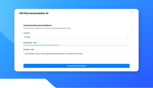 AI Gift Suggestion Assistant