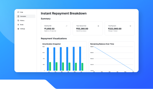 EMI / Bill Calculator Chat Assistant (FinTech)