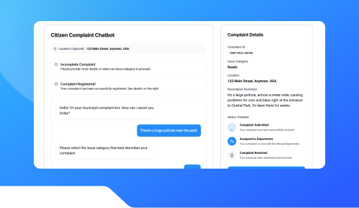 Citizen Complaint Chatbot.