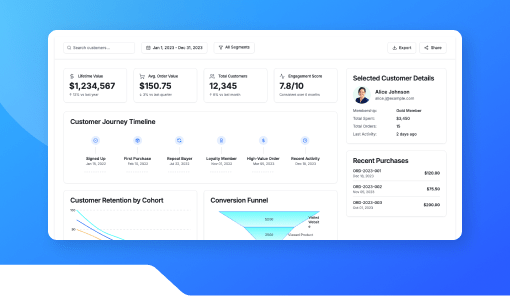 Customer Lifetime Summary Card
