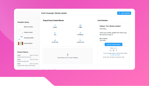 Email Newsletter Builder