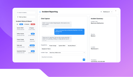 Factory Incident Reporting Chatbot.