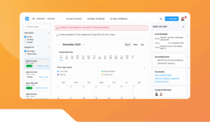 Litigation Calendar Tracker.