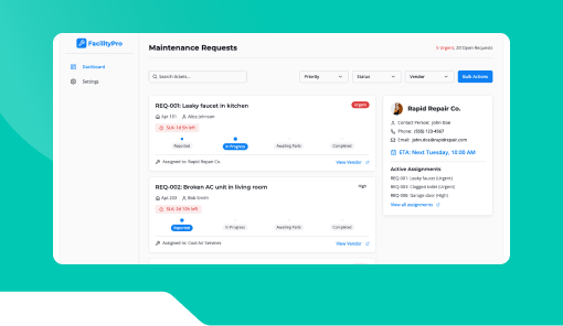 Maintenance Request Tracker.