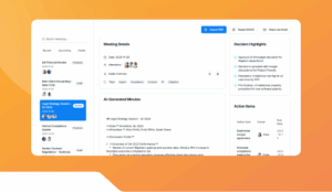 Meeting Minutes Summarizer for Legal Teams.