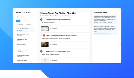 Municipal Inspection Checklist Tracker