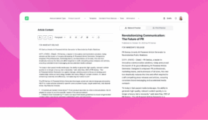 PR Article Draft Generator.