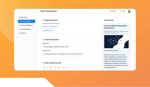 Policy Change Announcement Mailer