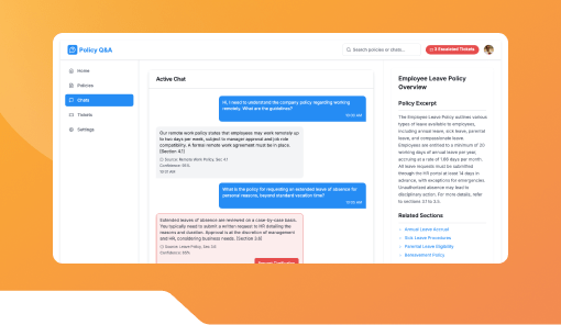 Policy Q&A Chatbot for Employees.
