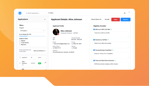 Scholarship Eligibility Form Evaluator
