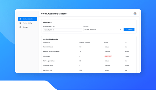 Stock Availability Checker