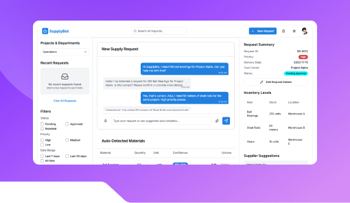 Supply Request Workflow Bot.