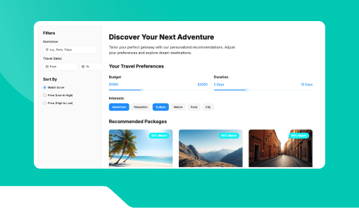 Travel Package Recommendation Bot.