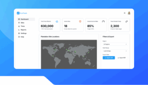 Tree Plantation Tracker Dashboard.